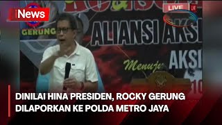 Dinilai Hina Presiden, PDI Perjuangan Laporkan Rocky Gerung ke Polda Metro Jaya