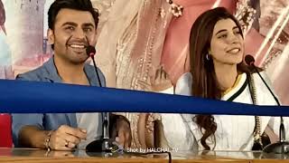TICH BUTTON...Urwa Hussain And Farhan Saeed Media Briefing in Lahore