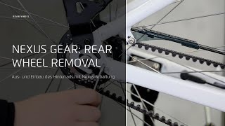 Nexus: How to remove and install the rear wheel