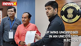 #watch | BJP wins unopposed in an uncontested election | NewsX