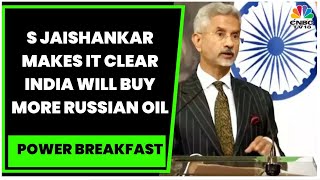 'Buying Russian Oil Is To India's Advantage', Says  S Jaishankar In Moscow | Power Breakfast