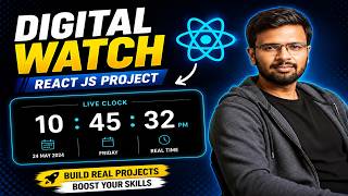 React JS Project for Beginners | Digital Clock App Tutorial