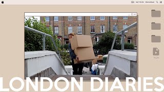 moving vlog pt 2 📦, moving in, new furniture, skating @ the national history museum | london diaries