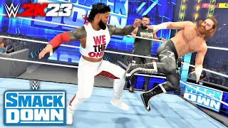 WWE 2K23 - The Usos vs. Sami Zayn \u0026 Kevin Owens - SmackDown Tag Team Championship Match (SmackDown)