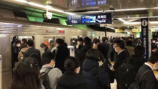 【混雑】東武線・半蔵門線押上駅の通勤ラッシュ(当駅始発も複数登場)