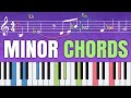 How to Use Minor Chords with a Melody