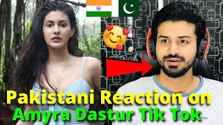 Pakistani React on Amyra Dastur TIKTOK VIDEOS | Indian Actress | Reaction Vlogger