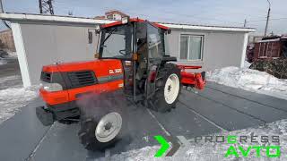 Kubota GL300 - японский минитрактор мощностью 30 л.с. с кабиной и почвофрезой