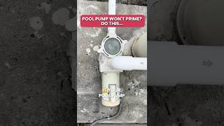 Pool Pump Wont Prime Do This