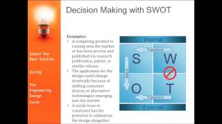 Basic Engineering Design (Making a Choice to Select the Best Solution)