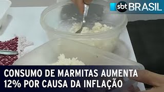 Consumo de marmitas aumenta 12% por causa da inflação | SBT Brasil (06/12/22)