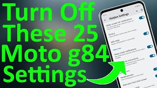 Motorola g84 5G 25+ Settings ⚡ You Should Change Right Now 🔥🔥🔥