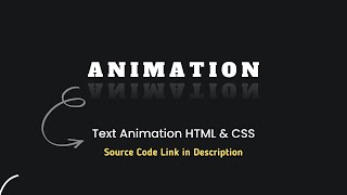 Create Text Shadow Animation Using HTML CSS Only