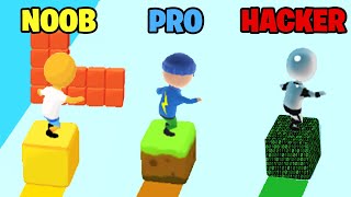 NOOB vs PRO vs HACKER - Cube Surfer!