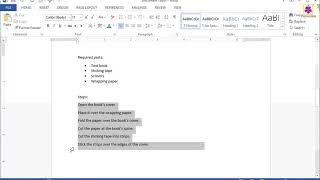 Creating Numbered Lists | Computer Training | Periwinkle