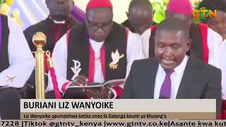 Lizzie Wanyoike laid to rest at his late husband's home in Gatanga, Murang'a County