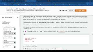 Developing on AWS:Lab 4 Java - Develop Solutions Using AWS Lambda