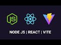Build & Connect React Vite Frontend with Node.js Backend – Quick Setup Guide