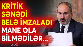 SON DƏQİQƏ! Paşinyan HƏR KƏSİN QARŞISINDA imzaladı: Nikol Makronu saziş şərtlərilə şoka saldı -CANLI