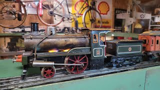 Firing up a classic Carette steam locomotive 1 gauge