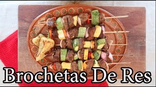 Brochetas De Res En Chipotle/ Chipotle Beef Shish Kabobs With Rumba Meats