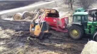 Southern Iowa loading silage wagon