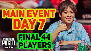 World Series of Poker Main Event 2023 | Day 7 with Masato Yokosawa