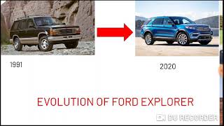 Evolution of Ford Explorer (1991-2020)