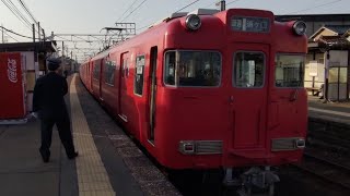 運用最終日!!　名鉄6000系三河ワンマン車6002f　三河ワンマン脱走運用　普通須ケ口行き　丸ノ内発車　2023.3.11