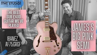 James 's Big Pink Semi - Ibanez AF75GRGF AF Artcore Hollow Body