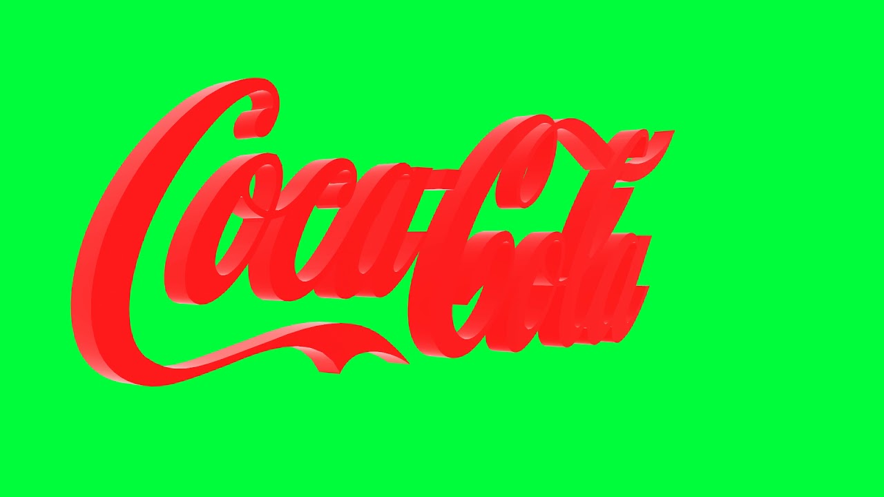 Coca-Cola (Coke) Green Screen Logo Loop Chroma Animation - YouTube