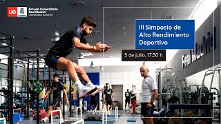 III Simposio de Alto Rendimiento Deportivo. Sport Scientist