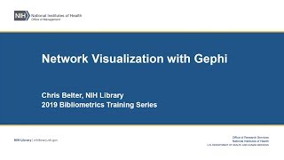Week 8: Network visualization