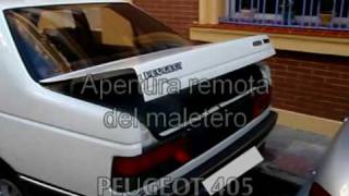 Apertura remota maletero Peugeot 405