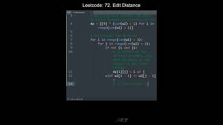 Leetcode 72. Edit Distance in Python | Python Leetcode | Python Coding Tutorial | Python Coding ASMR