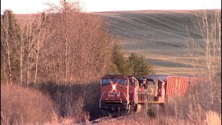 CN 588:NB avec CN 2602 \u0026 Dash 9's Consist a Chambord-Métabetchouan/Qc 27 avril 2021