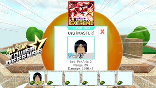 Level 100  Uryu Beating Trial 3 Extreme Mode | 1 Unit Showcase | Roblox All Star Tower Defense