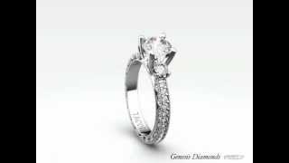 Tacori Classic Crescent HT2259RD Pave Engagement Ring