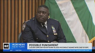 CCRB alleges misconduct against NYPD chief of department