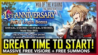 [FFBE WOTV] Great Time To Start! 1st Anniversary is Here! Amazing Celebration Rewards!