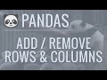 Python Pandas Tutorial (Part 6): Add/Remove Rows and Columns From DataFrames