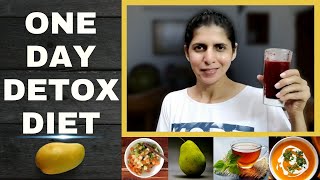 What I Eat On a Detox Diet Day | One Day Weekly Detox Diet For Weight loss | 500 Calories Meal Plan