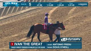 Ivan the Great wins race 5 at Del Mar 8/18/24