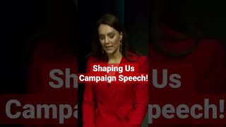 Shaping Is Campaign Speech by The Princess of Wales #shorts #princessofwales #katemiddleton