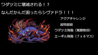 パズドラ　【ワダツミ降臨に総力戦】　ワダツミ＆エーギル降臨　 アクアチャレンジ