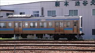 211系N606編成構内試運転