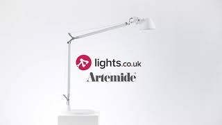 Artemide Tolomeo Tavolo Desk Lamp Black \u0026 White