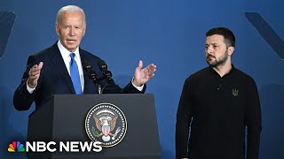 Biden addresses introducing President Zelenskyy as Putin