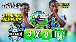 GOLEADA IMORTAL! GRÊMIO 4 x 0 VITÓRIA DA CONQUISTA   MELHORES MOMENTOS, LANCES e GOLS NA COPINHA!