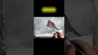 Paint a robin in acrylics with me.